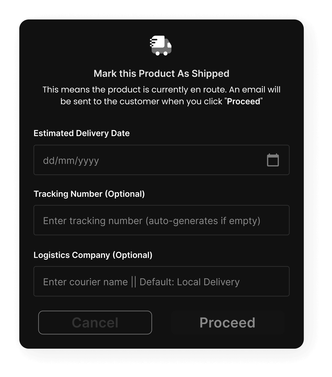 Modal Submission